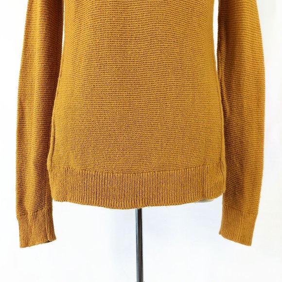 Madewell Riverside Mustard Textured Crewneck Sweater - Picture 7 of 15